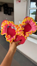 Ruffle flip flop