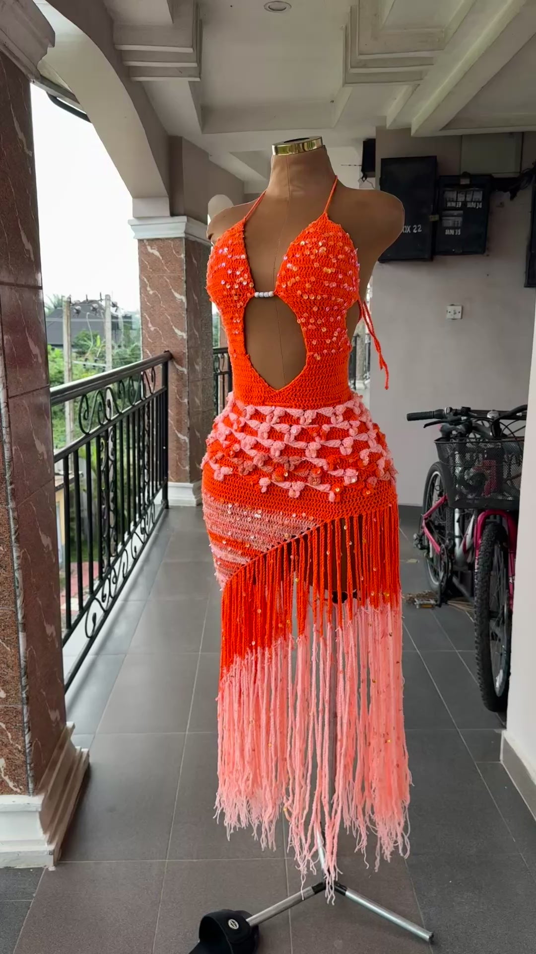 Asymmetrical dress